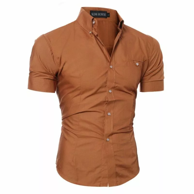 Camisa formal manga corta hot sale
