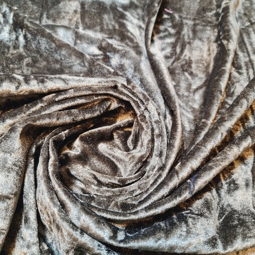 Premium MARMOR CRUSHED VELVET STOFF Handarbeit Stretch Velours Kleid Material 58" - Bild 128 von 131
