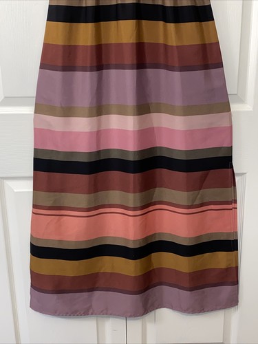 Ann Taylor LOFT Dress Maxi Halter Striped Womens Size MP PM Party Formal Keyhole - Bild 12 von 12