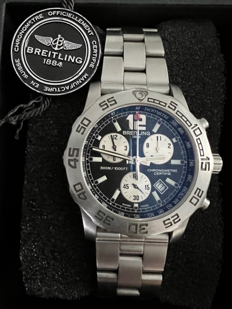 Vipsport Gr Breitling Chronographe Certifie Chronometre Etanche