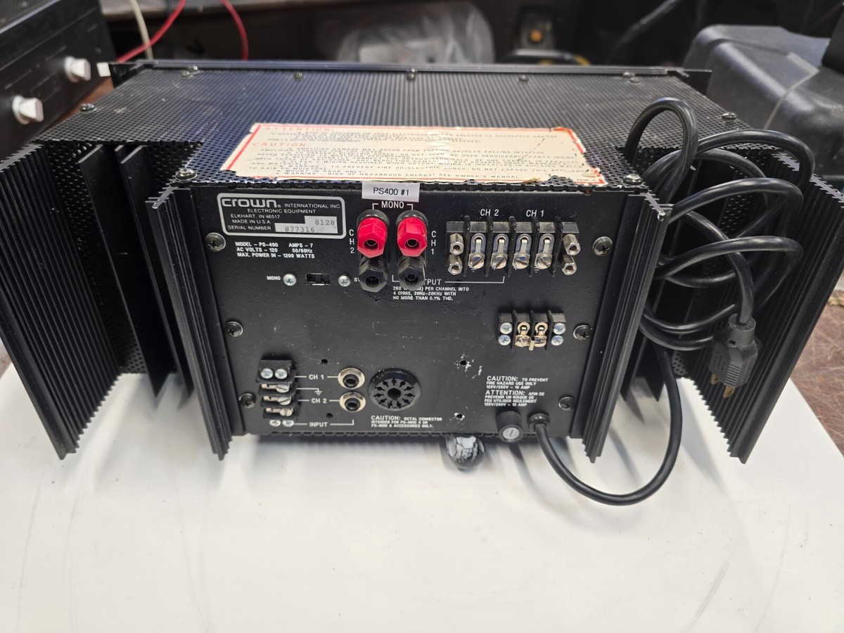 パワーアンプ　クラウンPS400 crown power amplifier PS400 | eBay