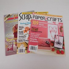 Lot of 3 Scrapbooking Magazines Scrap  Stamp Arts Paper Crafts Paper Creations