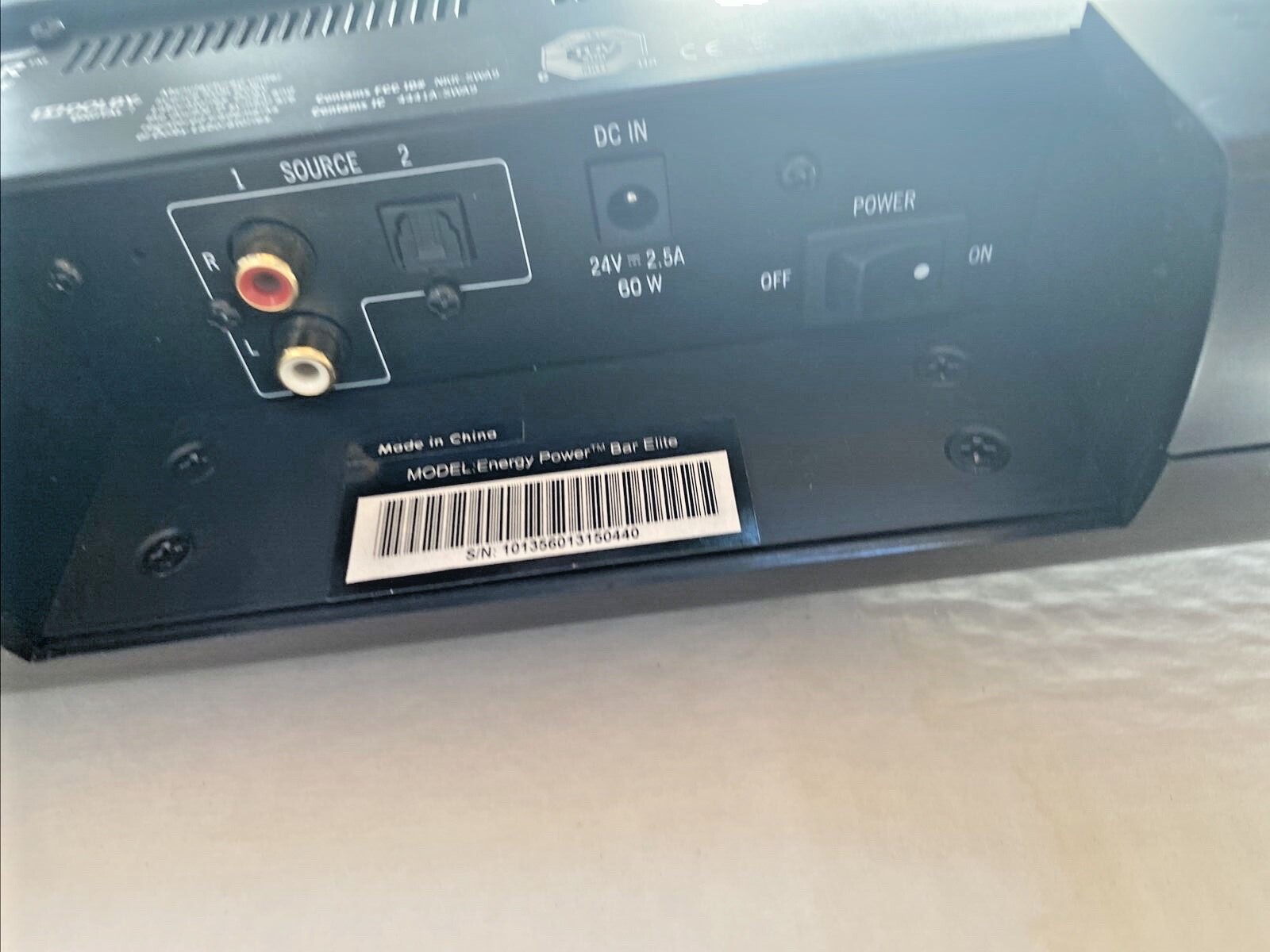 ENERGY POWER BAR ELITE "NO POWER ADAPTER", BAR SPEAKER ONLY eBay