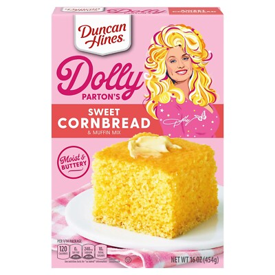 Duncan Hines Dolly Parton's Sweet  Cornbread & Muffin Mix, 16 oz