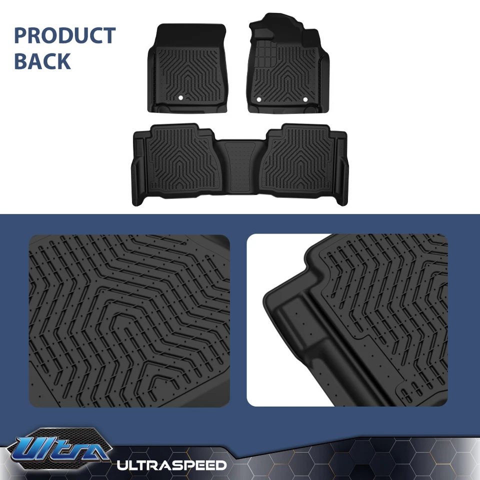 Подходит для 2007-2011 Toyota Tundra двойной кабины / CrewMax TPE коврики вкладыши новый - Изображение 4 из 4