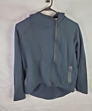 Nike Hoodie Women's M Black Tech Fleece Tail Cape Full Zip Sweatshirt Jacket