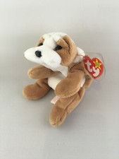 WRINKLES the Dog - Ty Beanie Baby with Tag Error / Oddity