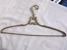 Brass Hanger (s) Gold Heavy Clothes Mid Century Wedding Bridal Victorian French