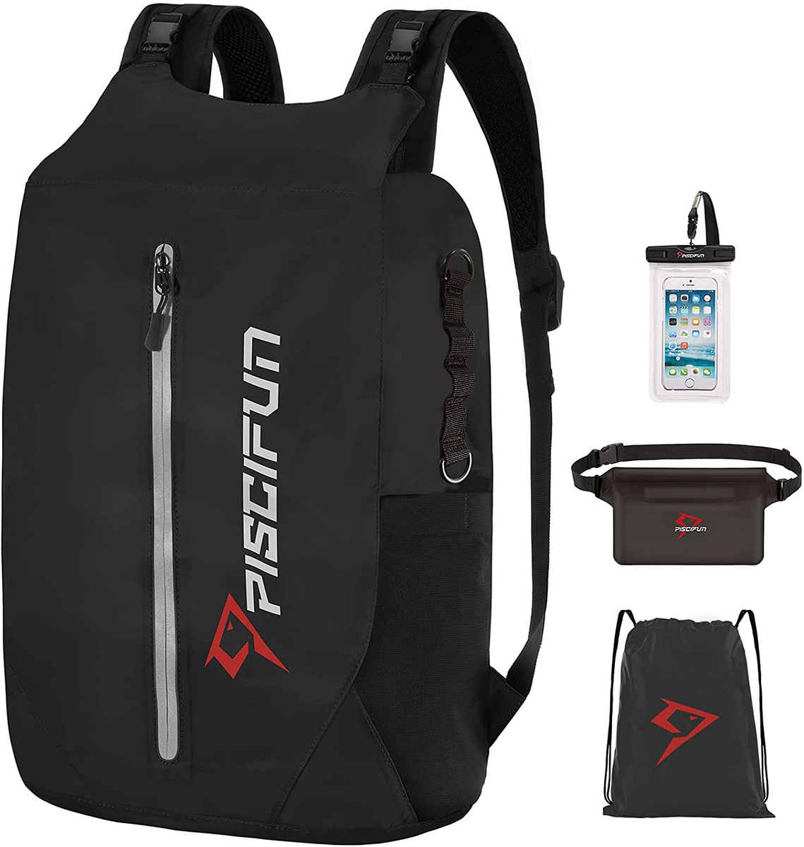 LT Dry Bag Waterproof, Floating Dry Backpack, Lightweight Waterproof 30L  Black