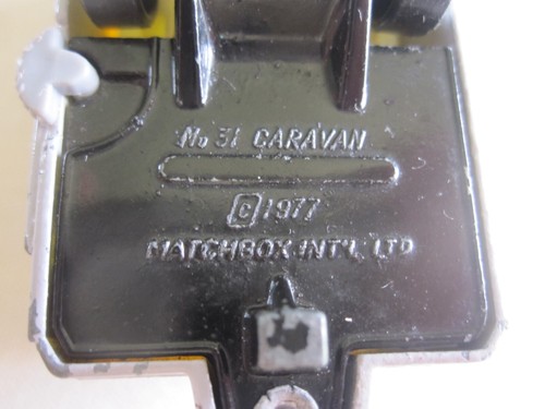 MATCHBOX SUPERFAST RARE No; 31 GREY CARAVAN 1977 USED MADE IN ENGLAND - Picture 11 of 12