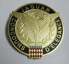 JAGUAR CONCOUR DE ELEGANCE CAR GRILL BADGE EMBLEM LOGOS METAL ENAMLED CAR GRILL
