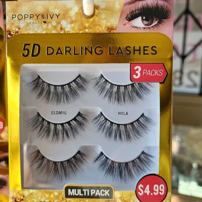 ABSOLUTE NEW YORK 5D DARLING LASHES 3 PAIR MULTI PACK - ELDM16 HYLA