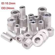 M10 Aluminum Alloy Gasket Flat Washer No Threaded Bushing Standoff Spacer Sleeve
