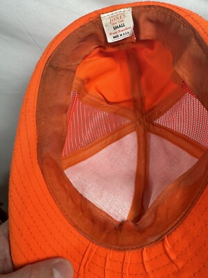 Casquette Camionneur Vintage Orange JTL Jones Truck Lines - Années 70/80 - Snapback USA - Occasion Rare