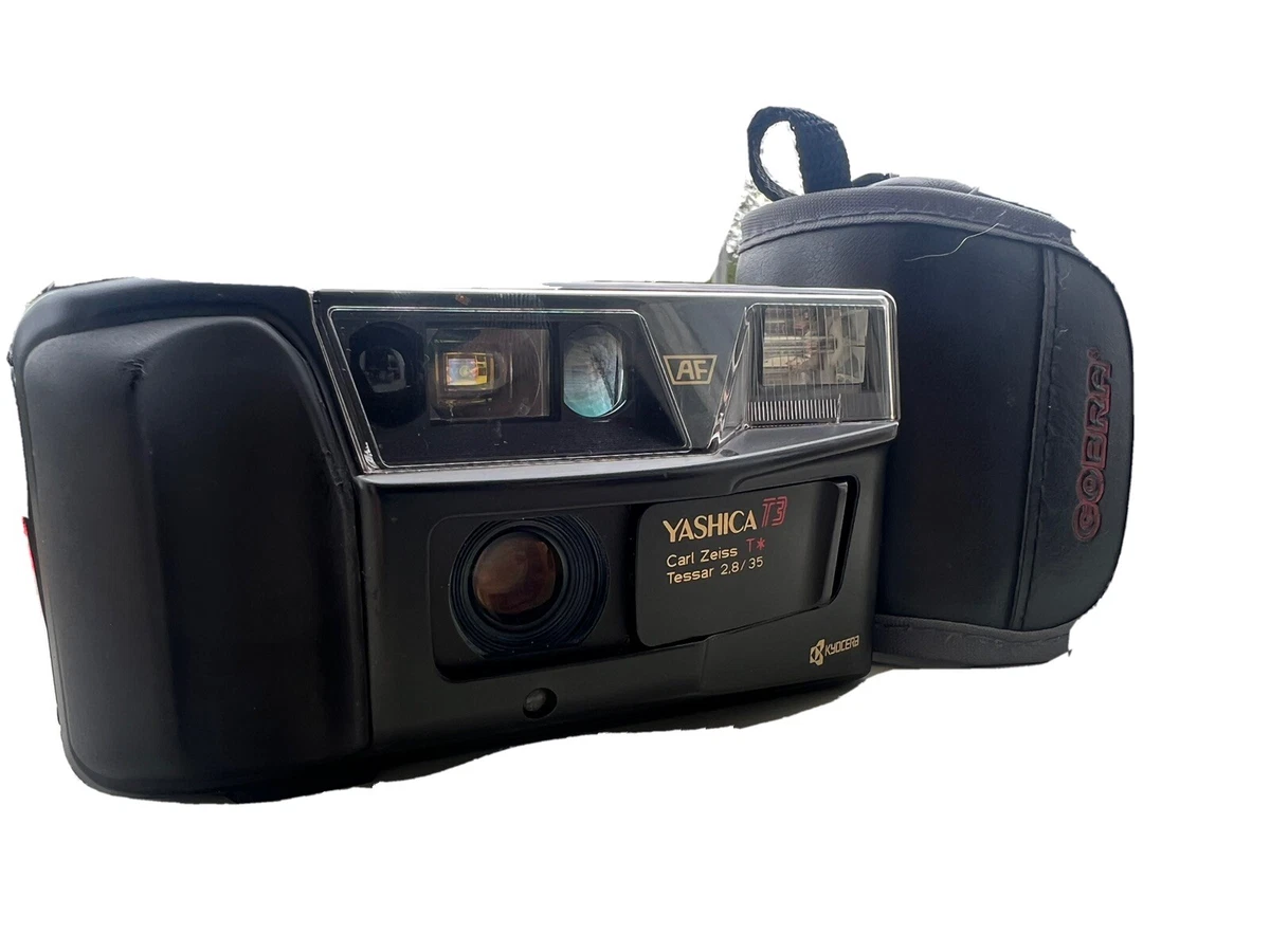 Yashica T3 Compact 35mm - Objectif Carl Zeiss 2.8 - Noir - Testé Et Fonctionne