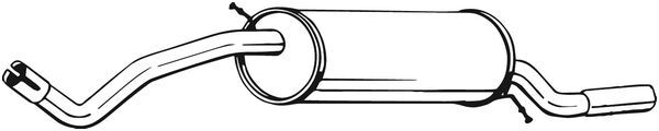 BOSAL 278-801 End Silencer for AUDI,VW
