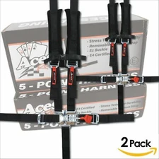 Pair of E4 Certified 5 Point Harnesses-2 Year Warranty-UTV Jeep Sand Rail Buggy 