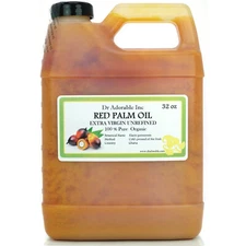 Pure Organic Red Palm Oil Extra Virgin Unrefined by Dr.Adorable 2oz up to Gallon