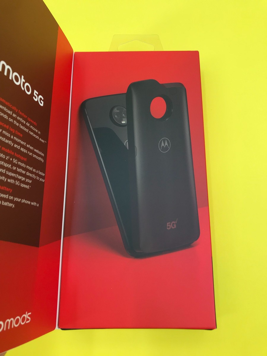 Motorola 5G Moto Mod for Moto Z3 Moto Z4 Verizon Black New Sealed