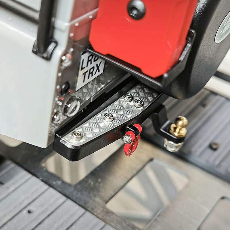 INJORA Stoßstangen-Set Aus Aluminium Für TRX4M Bronco 1/18 – Mit LED Vorn & Anhängerkupplung Hinten