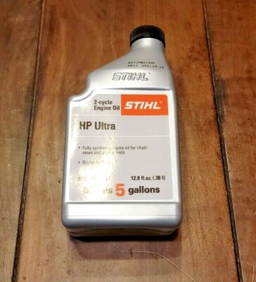 STIHL (1) 5 Gal HP Ultra 2-Cycle SYNTHETIC Engine Mix Oil 12.8 fl oz Genuine OEM