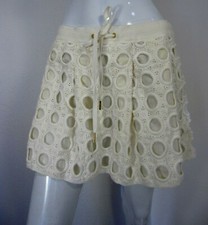 Juicy Couture mini skirt size S drawstring white lined