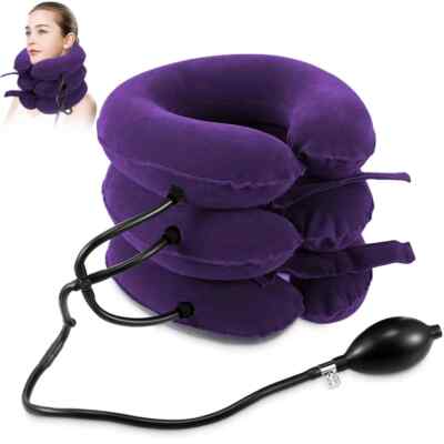 Neck Stretcher Cervical Traction Device Home Pain Treatment, Inflatable Device