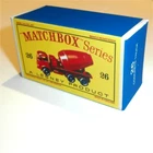 Matchbox Lesney No 26  Foden Concrete Truck   Empty Repro E Style Box.