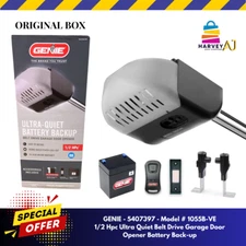 Genie 5407397 1/2 Hpc Ultra Quiet Belt Drive Garage Door Opener Battery Back-Up