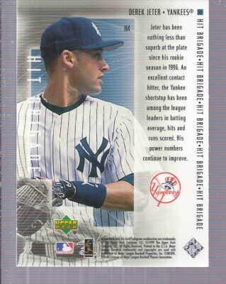 ☆激レア☆【upper deck】hit brigade DEREK JETER 1999 Upper Deck Hit Brigade Card Derek Jeter New York