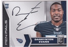 2020 Panini Donruss Elite NFL No. PP35 Darrynton Evans Rookie On-Card Auto. rookie card picture