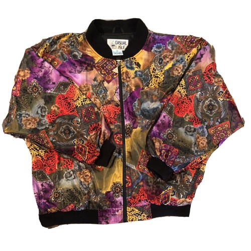 💋 Vintage 80s 90s Windbreaker Jacket 