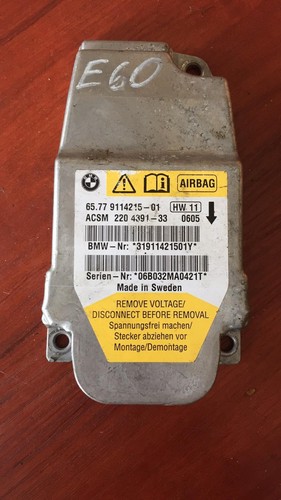 BMW 5ER E60 E61 AIRBAGSENSOR STEUERGERÄT 9114215