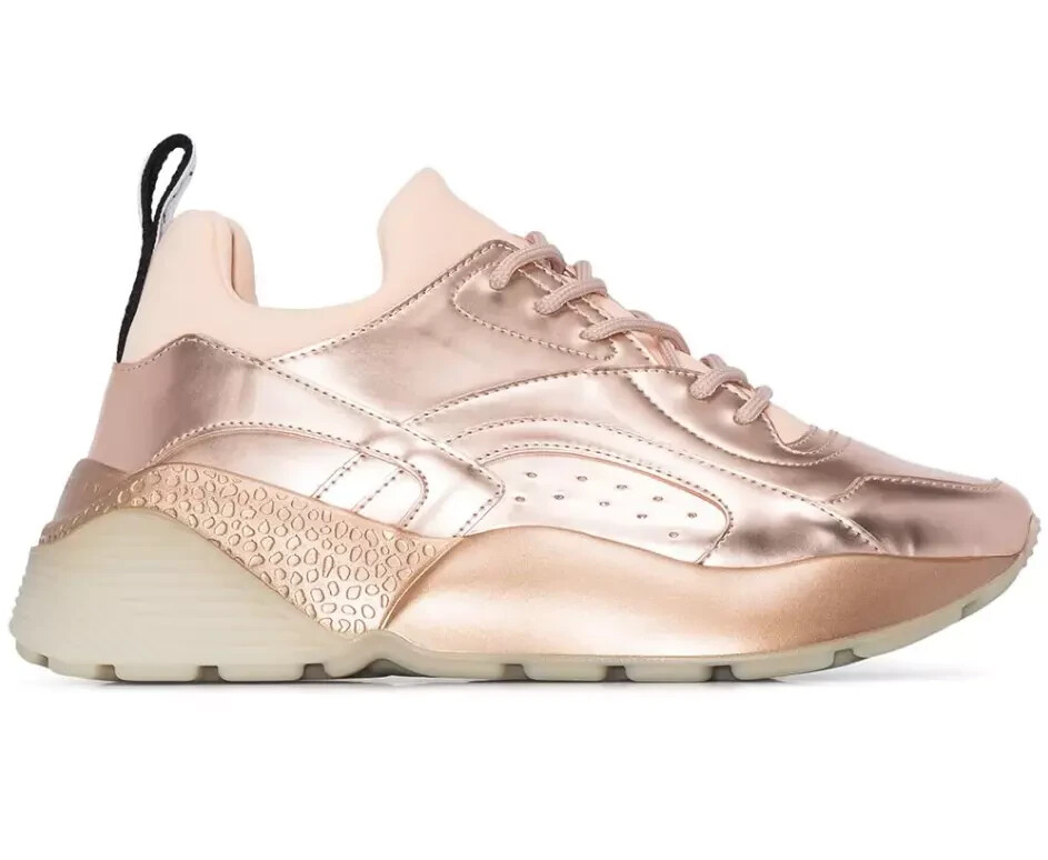 Stella McCartney Z3319 Rosegold Metallic Eclypse Sneakers Women's EU Size 37 M image 5