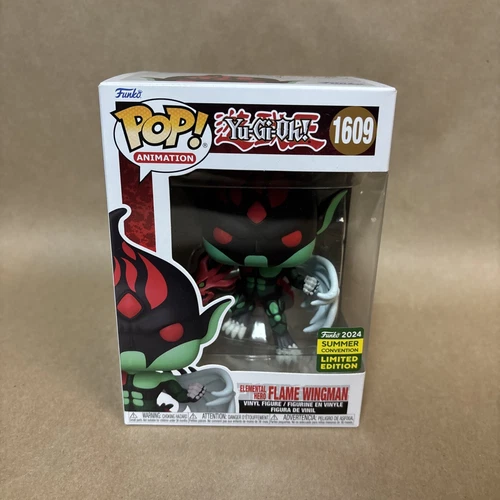 FUNKO POP YU-GI-OH ELEMENTAL HERO FLAME WINGMAN 1609 SDCC SUMMER CONVENTION 2024