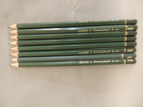 Vintage Adelva drawing 8 pencils 2200 3H - Picture 6 of 7