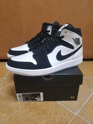 Air Jordan 1 Mid Diamond size 11 black and white excellent condition s-l400.jpg main image 3