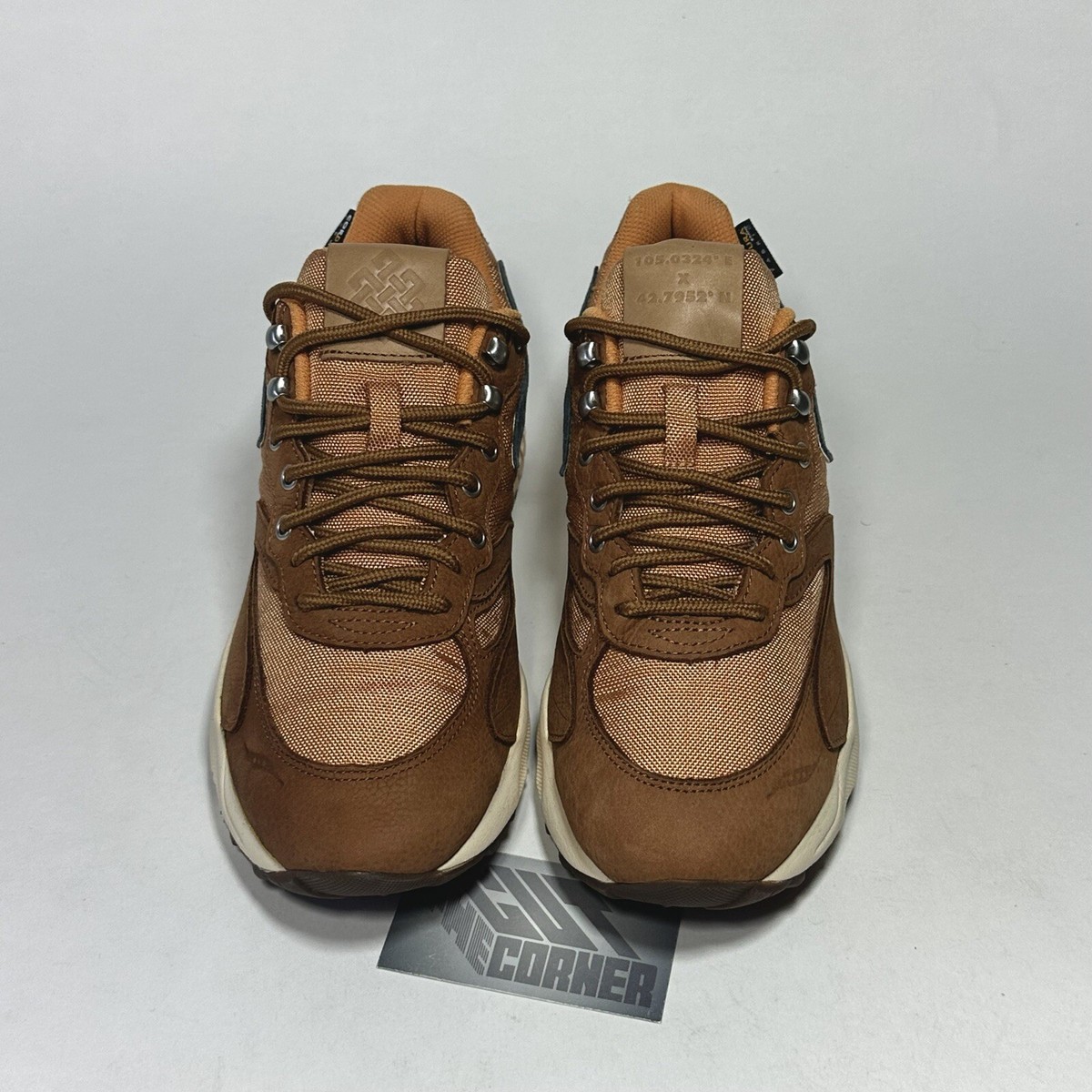 Saucony 3D Grid Hurricane Endless Knot Brown Rust Cordura  display picture 1