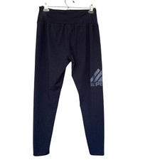 Superdry Womens Leggings Size 10 Logo Pull On Active Streetwear Blue