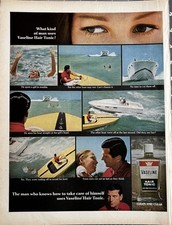 1966 Vaseline Hair Tonic Original Vintage Advertisement Men?s Hair Ad