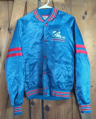 Vintage NFL Chalk-Line NEW YORK GIANTS Satin Windbreaker Bomberjacke Gr. Small - Bild 1 von 23