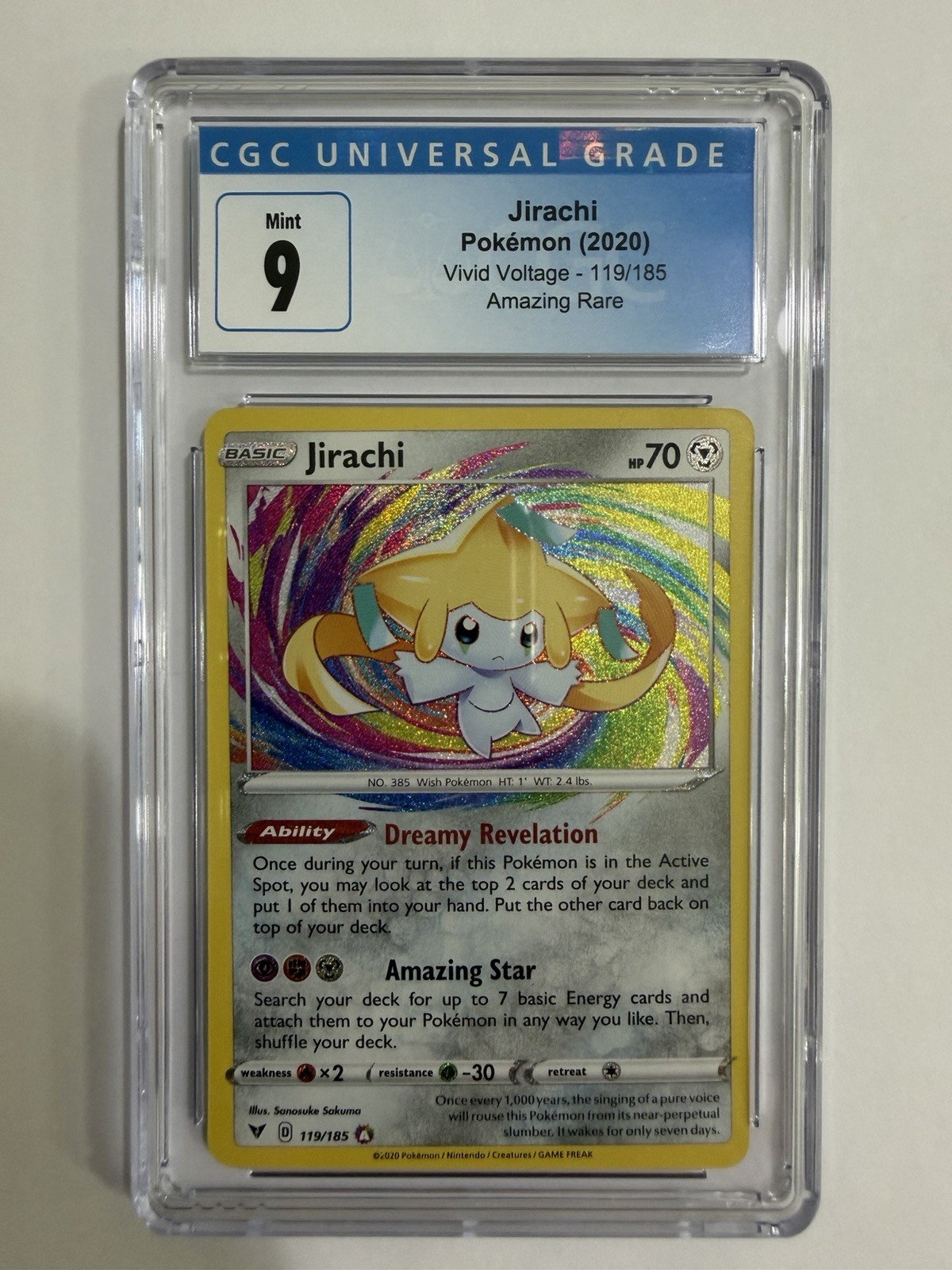 Pokemon Vivid Voltage Jirachi 119/185 CGC 9