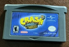Crash Bandicoot 2: N-Tranced (Nintendo Game Boy Advance, GBA) Cart Only Tested