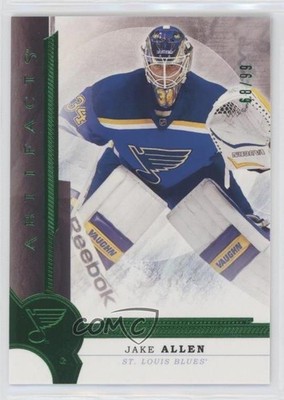 2016-17 Upper Deck Artifacts Emerald 68/99 Jake Allen #70 xp6