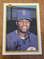 1990 Bowman MO VAUGHN Red Sox In-Person Signed Autographed AUTO