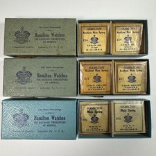 Hamilton Resilient Spring Lot Size 18  12  6 202 211 214 Mainspring Watchmaker