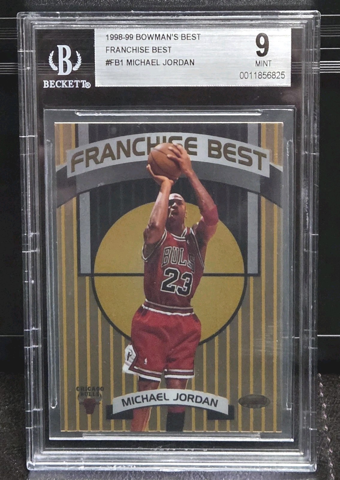 1998-99 Bowman's Best Michael Jordan Franchise Best #FB1 BGS 9 Mint