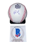 Dylan Lee Signed Baseball Atlanta Braves 2021 World Series Baseball Auto Beckett