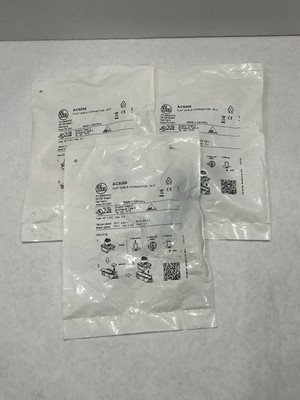[Lot of 3] IFM Electronic AC5005 Flat Cable Connector M12 New