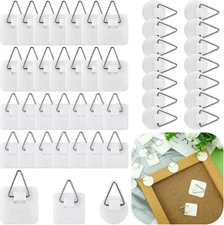 45 Pcs Adhesive Picture Hanger Foamboard Picture Hanging Hooks Without Nails Pla
